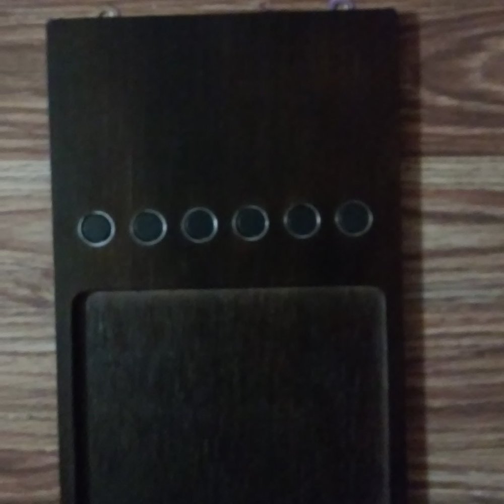 Steak Knife Storage Board With 6 Magnets 2 Hooks for Wall 9" Long 6" Wide 1/4" W